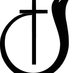 Church Of God Color Symbol black Logo Vector