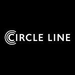 Circle Line white Logo Vector