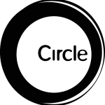 Circle Partnership black Logo Vector