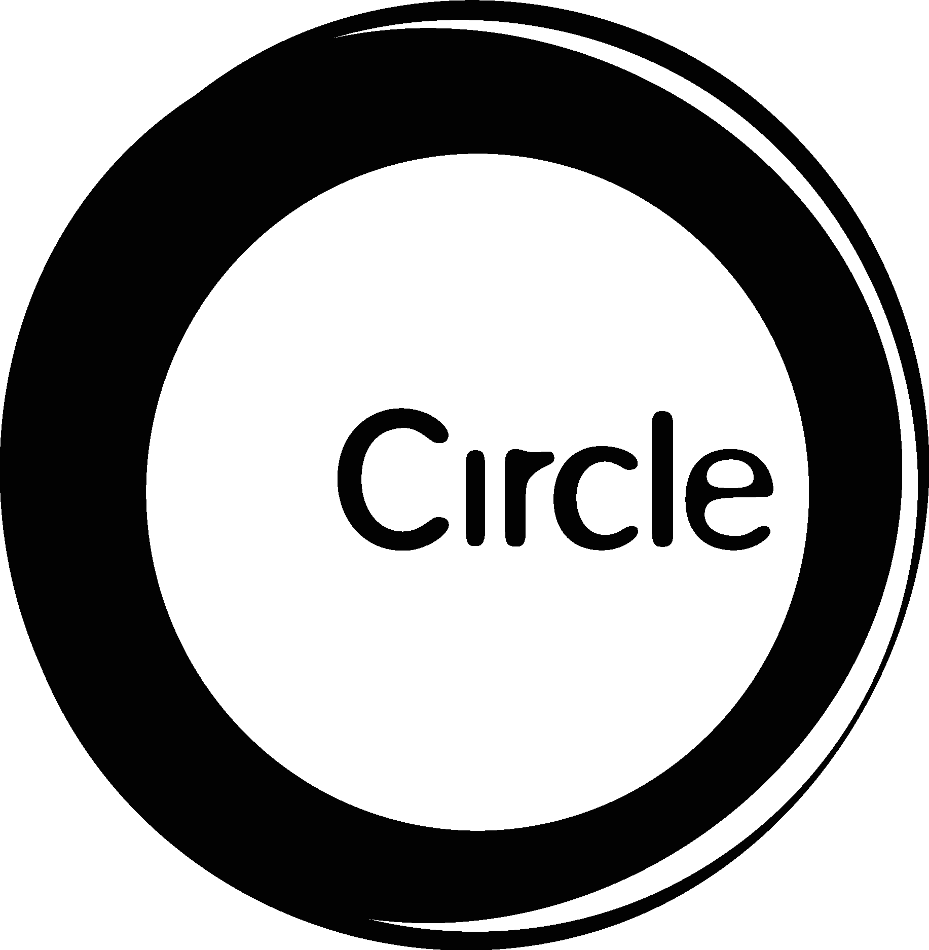 Circle Partnership black Logo Vector