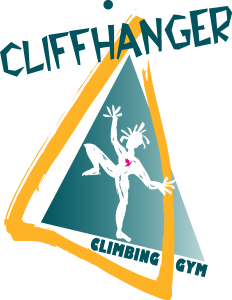 Cliffhanger Climbing Gym Logo Vector