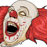 Clown evil Logo Vector