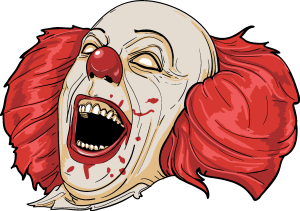 Clown evil Logo Vector