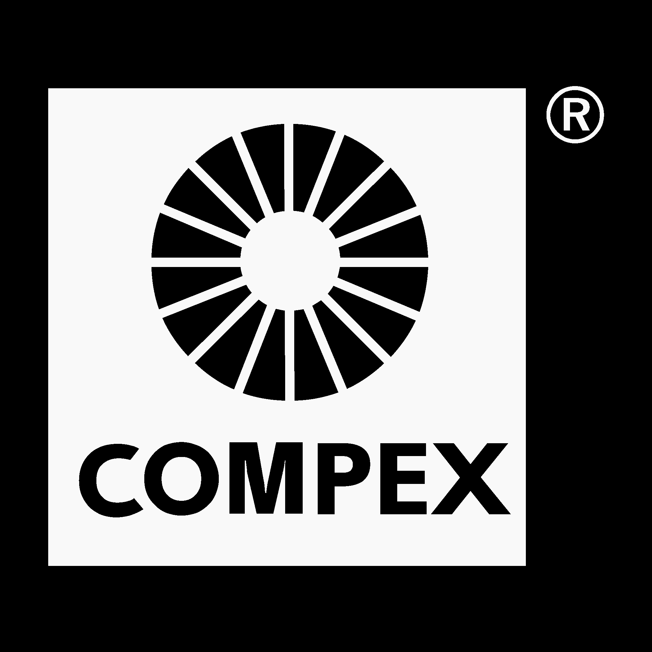 Compex white Logo Vector