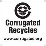 Corrugated Recycles Logo Vector