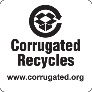 Corrugated Recycles Logo Vector