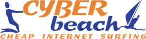 Cyber Beach Logo Vector