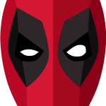 Deadpool Head Logo Vector