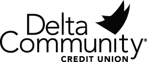 Delta Community Credit Union black Logo Vector