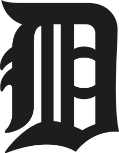 Detroit Tigers black Logo Vector