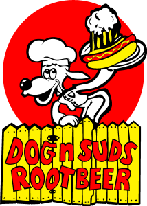Dog n suds Root Beer Logo Vector