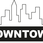 Downtown Snack Bar Logo Vector