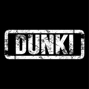 Dunki white logo vector