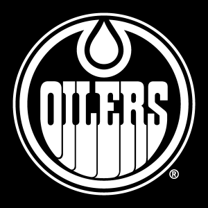 Edmonton Oilers white Logo Vector