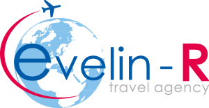 Evelin R travel agency Logo Vector