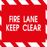 FIRE LANE KEEP CLEAR Logo Vector