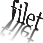 Filet Post Production Logo Vector