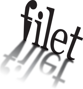 Filet Post Production Logo Vector