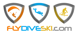 FlyDiveSki Logo Vector