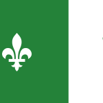 Franco Ontarian Flag Logo Vector