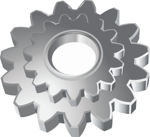 Gear Wheel Mechanic Logo Vector