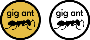 Gig Ant Promotion Logo Vector