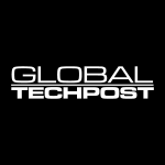 Global Tech Post white Logo Vector