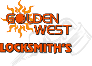 Golden West Locksmith’s Logo Vector