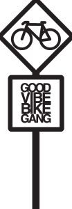 Good Vibe Bike Gang Logo Vector