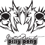 Gump Master Ping Pong Logo Vector