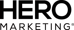 HERO Marketing Wordmark Logo Vector