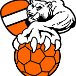 Handball Bear Logo Vector