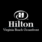 Hilton Virginia Beach Oceanfront white Logo Vector