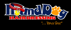 Hound Dog Hairdressing Logo Vector