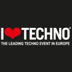 I Love Techno old Logo Vector