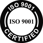 ISO 9001 Certified black Logo Vector