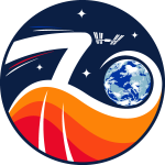 ISS Expedition 70 Patch Logo Vector