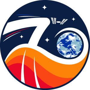 ISS Expedition 70 Patch Logo Vector