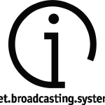 Internet Broadcasting Systems black Logo Vector