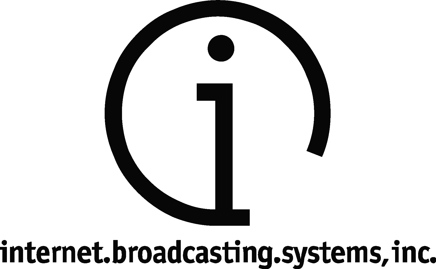 Internet Broadcasting Systems black Logo Vector