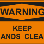 KEEP HANDS CLEAR SIGN Logo Vector