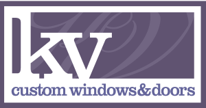 KV Custom Windows and Doors Logo Vector