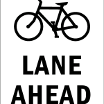 LANE AHEAD SIGN Logo Vector