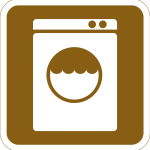 LAUNDRY TOURIST SIGN Logo Vector