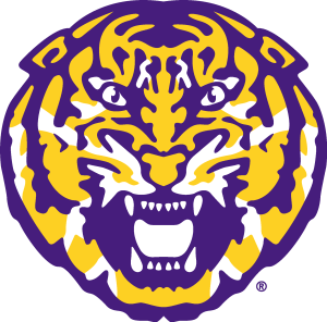 LSU Tigers simple Logo Vector