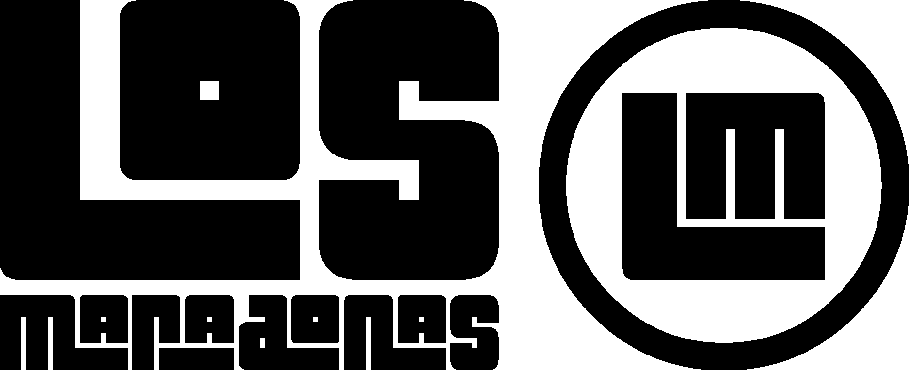 Los Maradonas black Logo Vector