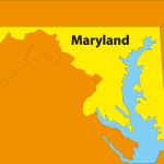 MAP OF MARYLAND Logo Vector