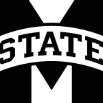 Mississippi State Bulldogs  black Logo Vector