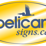 Pelican Signs Logo Vector