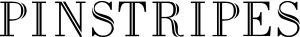 Pinstripes Wordmark Logo Vector